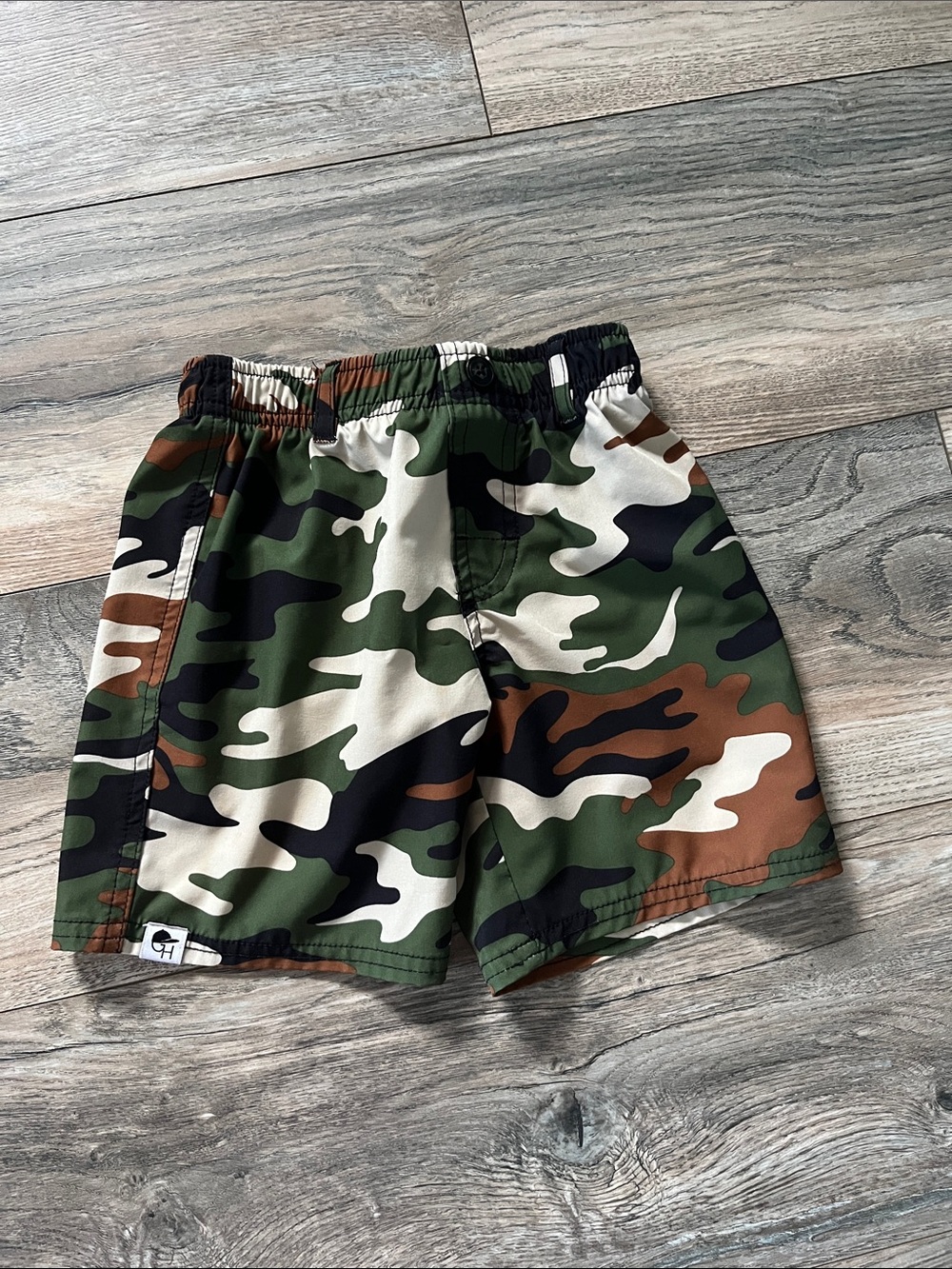 GEORGE HATS Camo Elastic-Waist Shorts 4T-5T